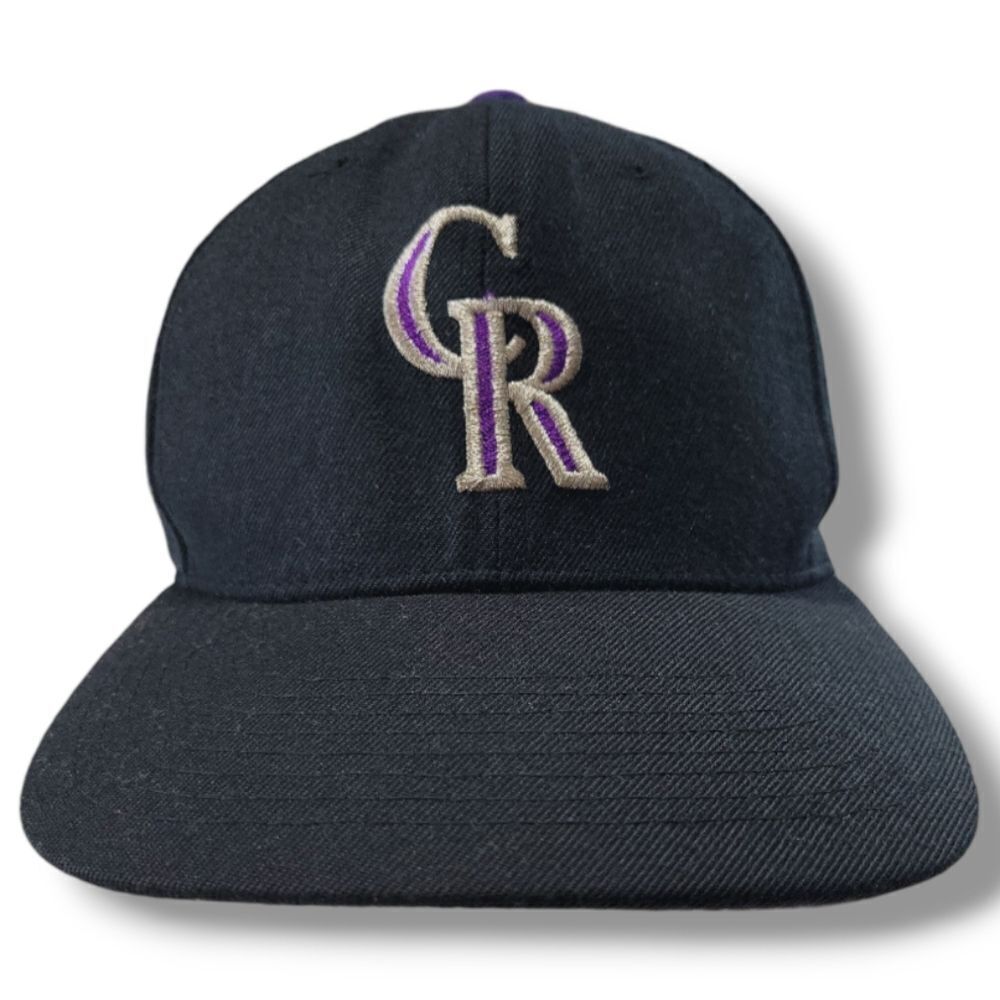 Vintage New Era Hat OSFM Colorado Rockies Hat Adjustable Snapback Hat Pro Model